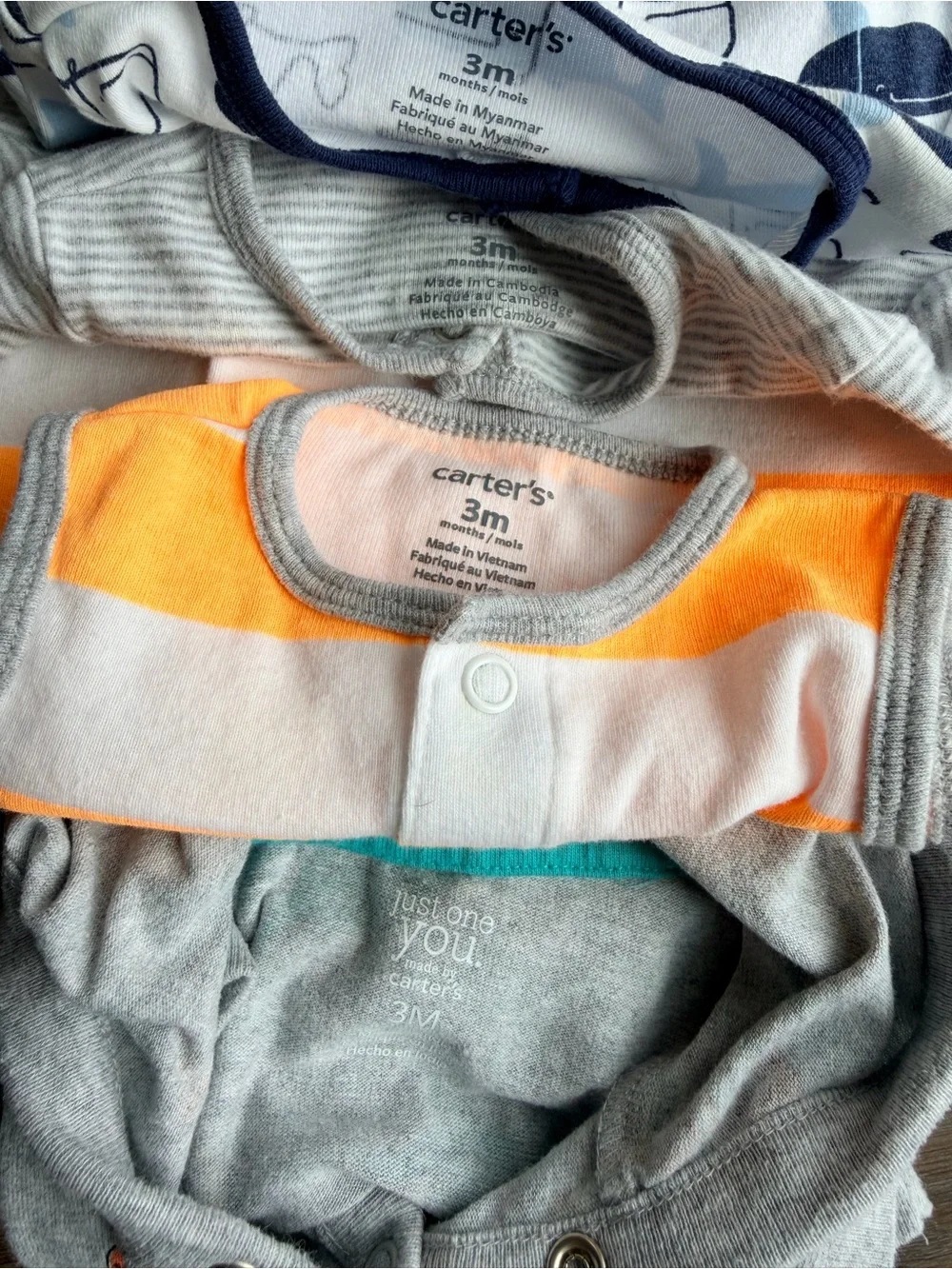 CARTER’S | Baby Boy Romper Bundle | Summer Outfits | Onesies Bodysuits Set